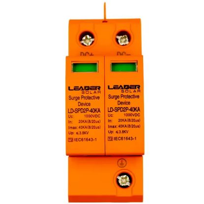 Picture of Обмежувач перенапруги Leader DC2P 1000В 40кА (LD-SPD2P-40KA-1000V)