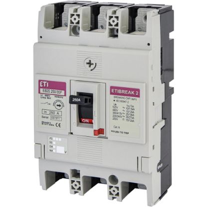 Picture of Автоматичний вимикач ETI EB2S 250/3SF 250A 3p (25 kA) (4671839)