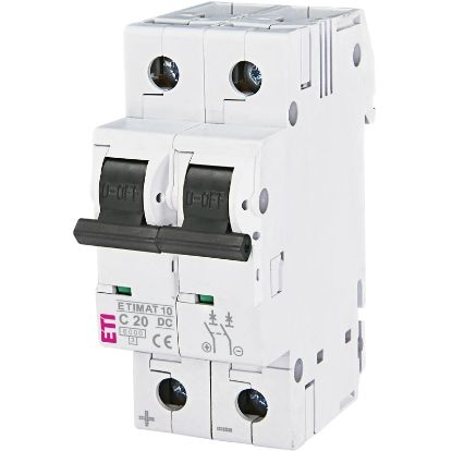 Picture of Автоматичний вимикач ETI ETIMAT 10-DC 2p C 20 A (6 kA) (2138717)
