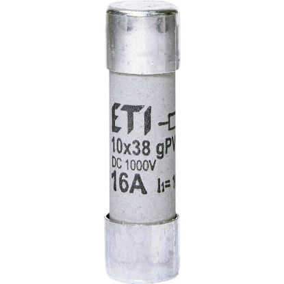 Picture of Запобіжник ETI CH 10x38 gPV 16A 1000V DC (10kA) (2625107)