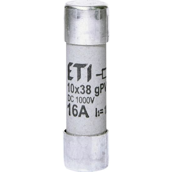 Picture of Запобіжник ETI CH 10x38 gPV 16A 1000V DC (10kA) (2625107)