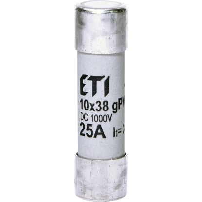 Picture of Запобіжник ETI CH 10x38 gPV 25A 1000V DC (30kA) (2625139)