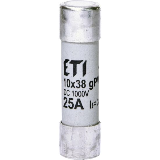Picture of Запобіжник ETI CH 10x38 gPV 25A 1000V DC (30kA) (2625139)