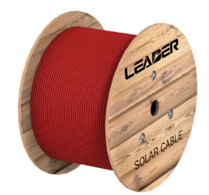  Зображення Кабель Leader PV 1x6мм2, бухта 250м, червоний 