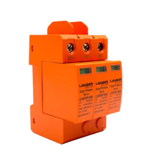  Зображення Обмежувач перенапруги Leader DC3P 1000В 40кА (LD-SPD3P-40KA-1000V) 